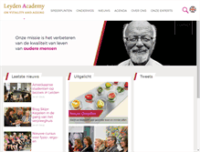 Tablet Screenshot of leydenacademy.nl
